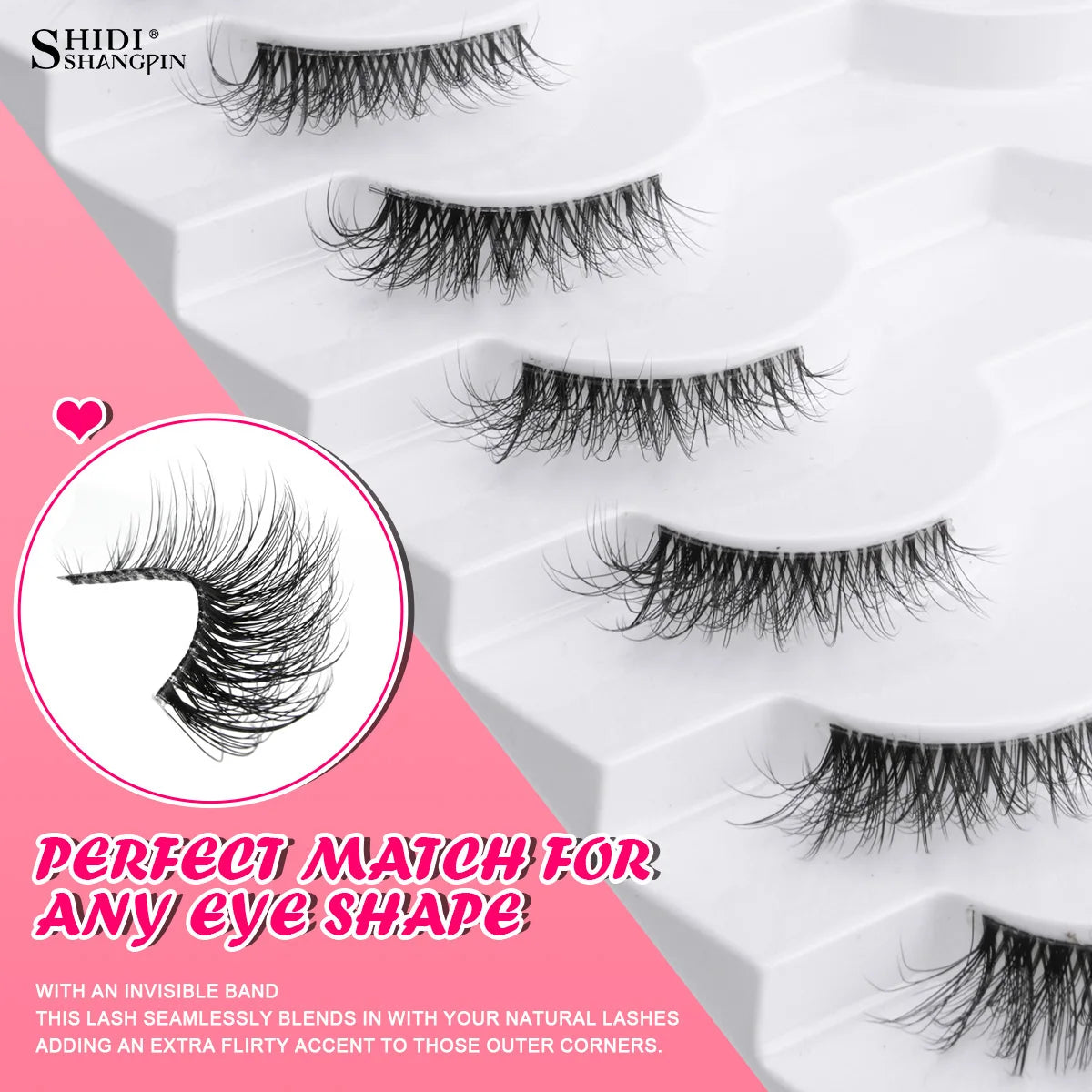 Half Eyelashes 3/5/10 Half Lashes Soft Natural Look Cat Eye Lashes Makeup Tool Extension Fluffy Faux Cils maquiagem Half Lashes