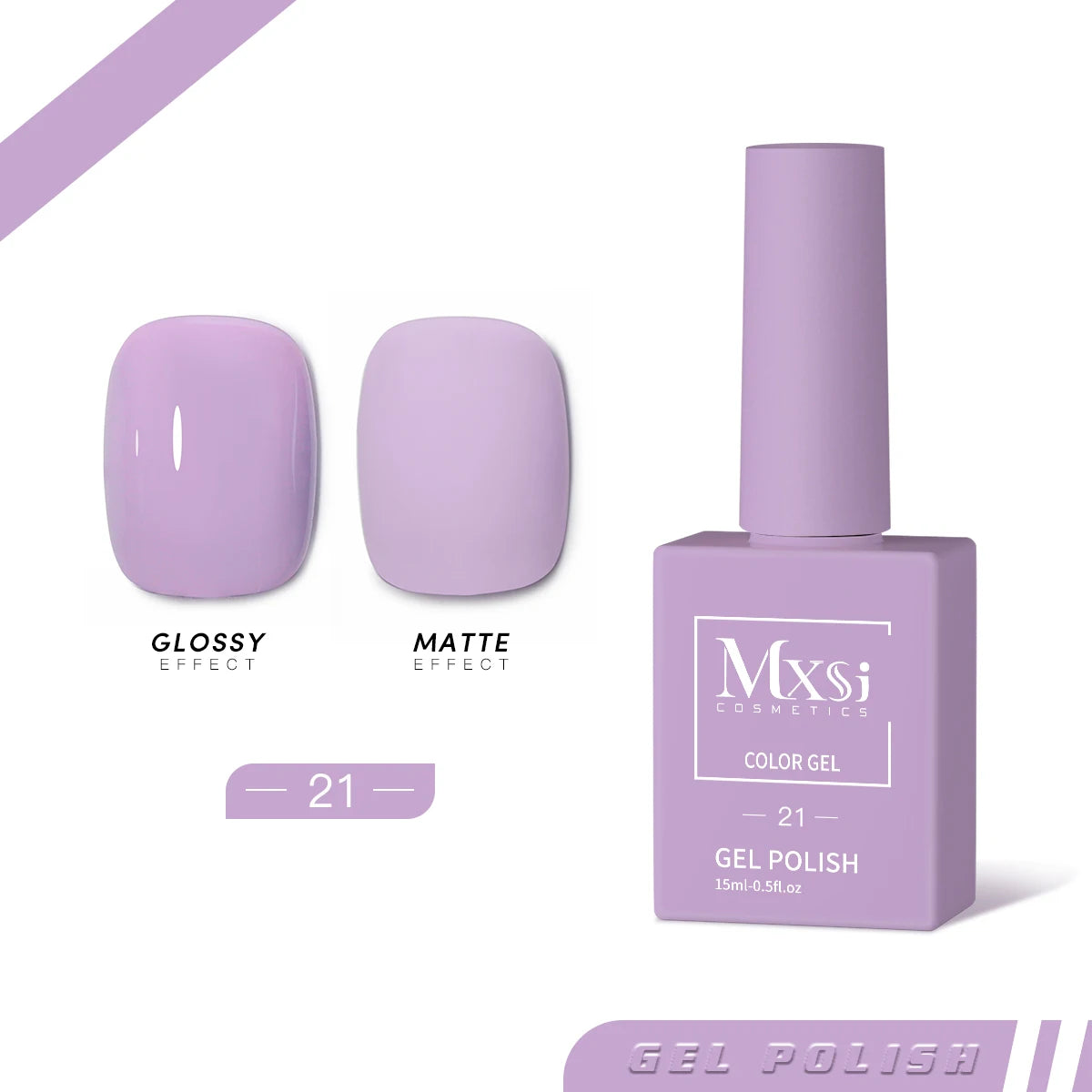 Mxsi 15ml Neon Gel Nail Polish Set - Brown, Blue, Red, Green, Nude, UV Varnish