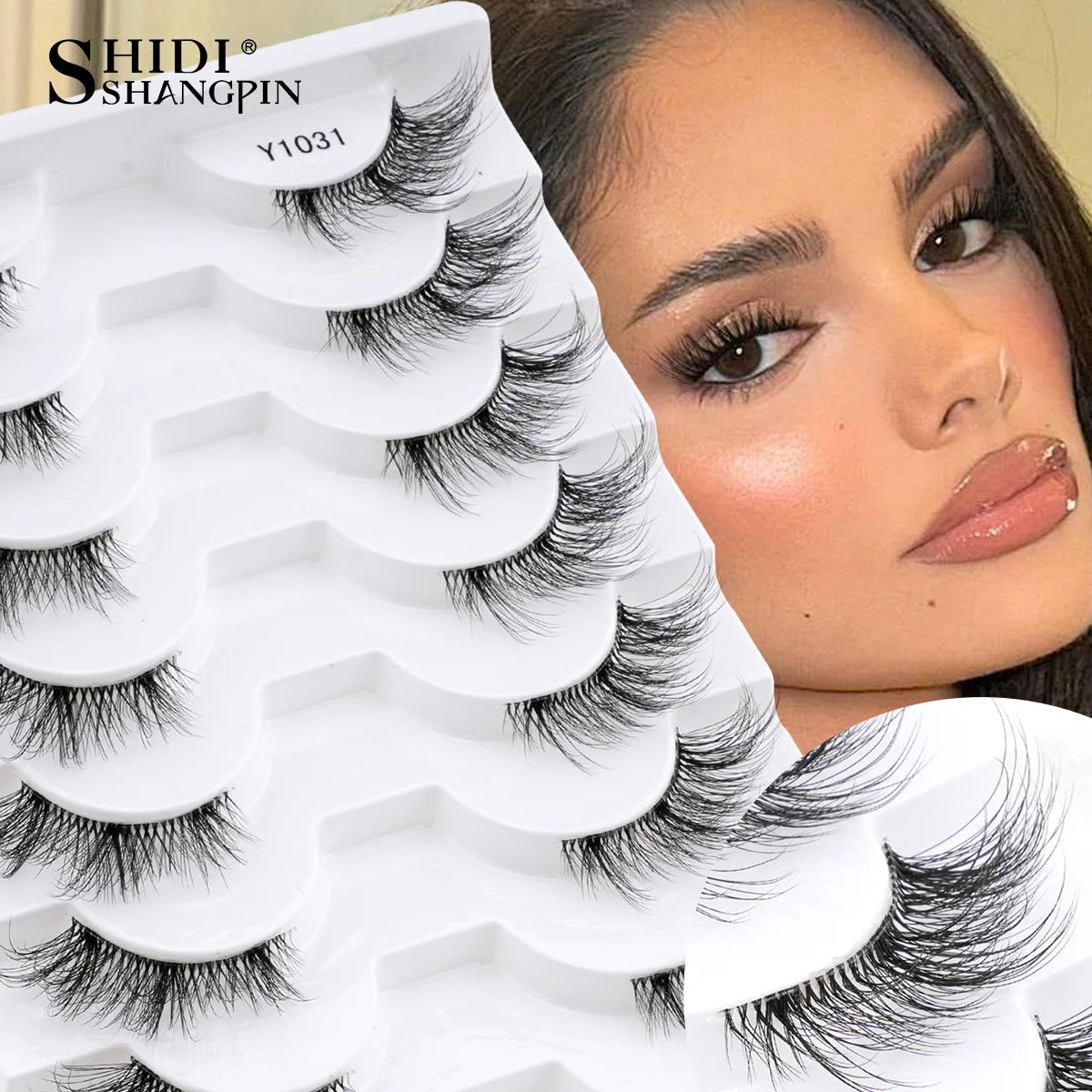 Half Eyelashes 3/5/10 Half Lashes Soft Natural Look Cat Eye Lashes Makeup Tool Extension Fluffy Faux Cils maquiagem Half Lashes