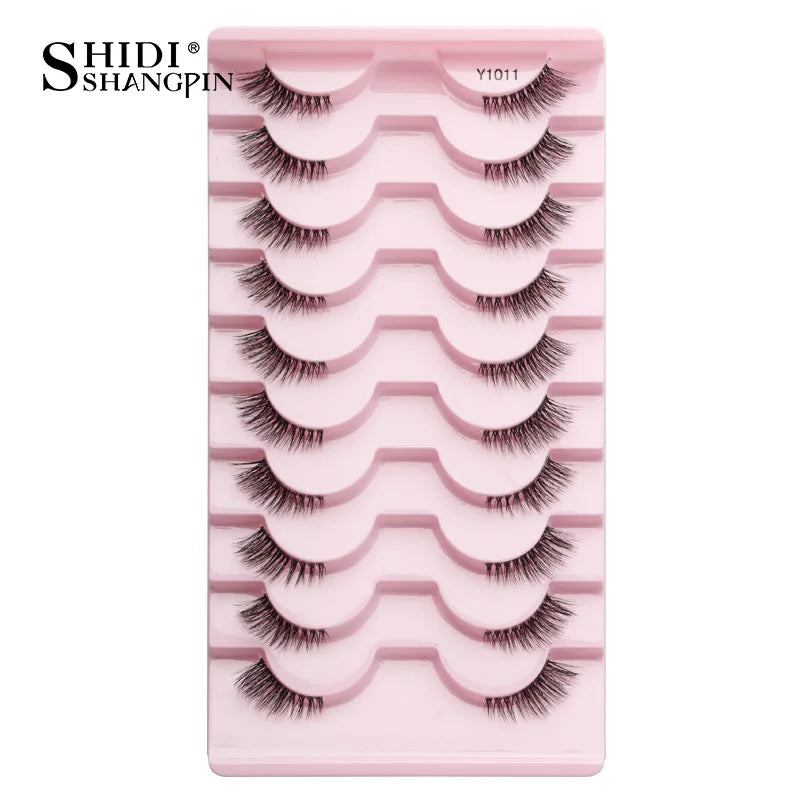 Half Eyelashes 3/5/10 Half Lashes Soft Natural Look Cat Eye Lashes Makeup Tool Extension Fluffy Faux Cils maquiagem Half Lashes