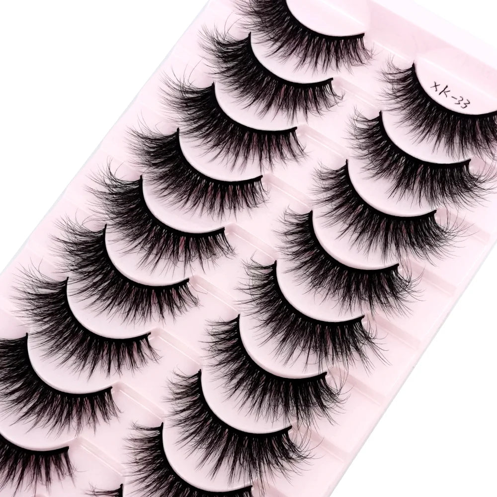 10 Pairs 3D Mink False Eyelashes