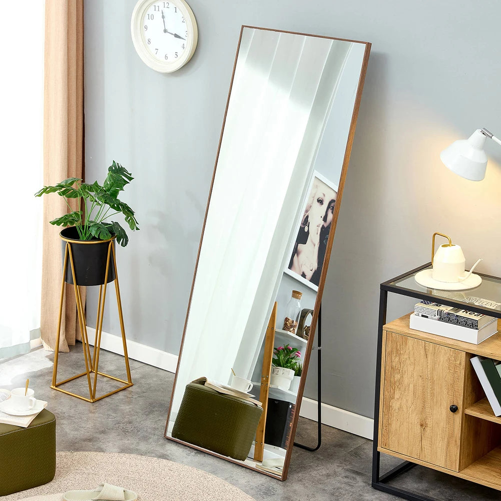 Solid Wood Frame Full-Length Mirror