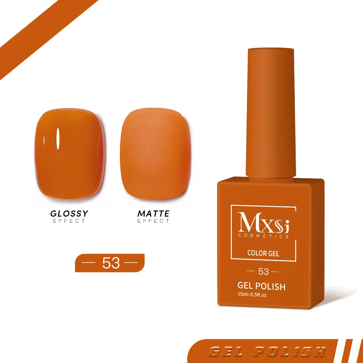 Mxsi 15ml Neon Gel Nail Polish Set - Brown, Blue, Red, Green, Nude, UV Varnish