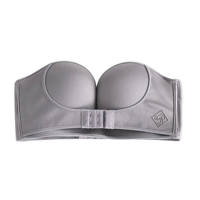 Front Closure Strapless Push-Up Bra for Women – Sexy, Invisible Wireless Bralette