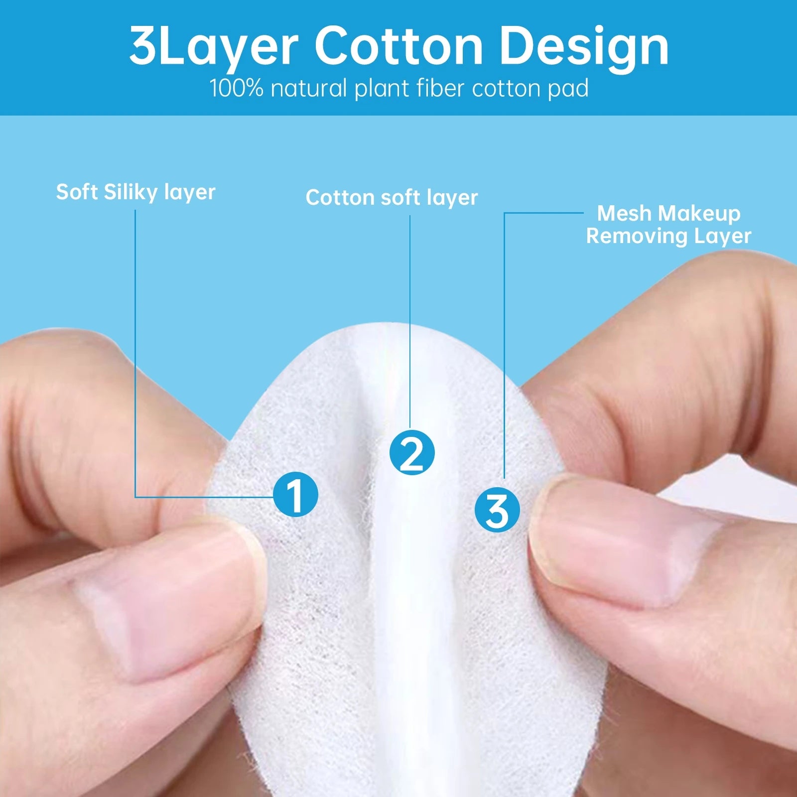 300PCS Ultra-Soft Cotton Pads