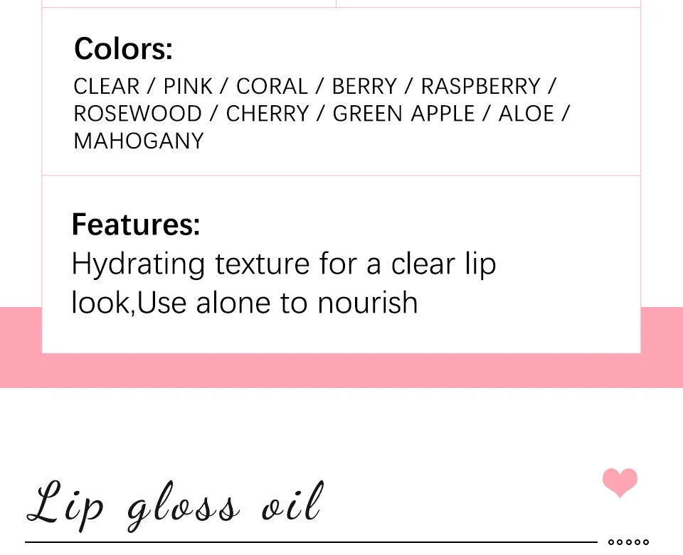 Crystal Jelly Moisturizing Lip Oil