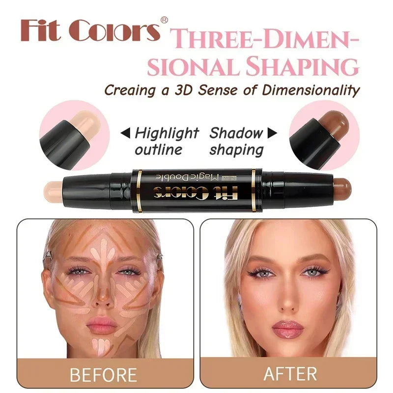Double-ended Dual-purpose High-light & Contour Stick