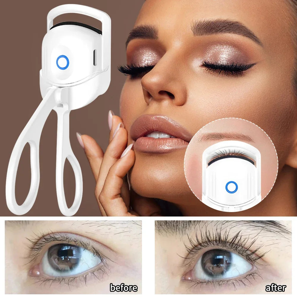 Portable Electric Heated Eyelash Curler – Long-Lasting Lash Shaping & Perming Comb for Perfect Curls