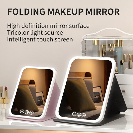 Dimmable LED Touchscreen Makeup Mirror