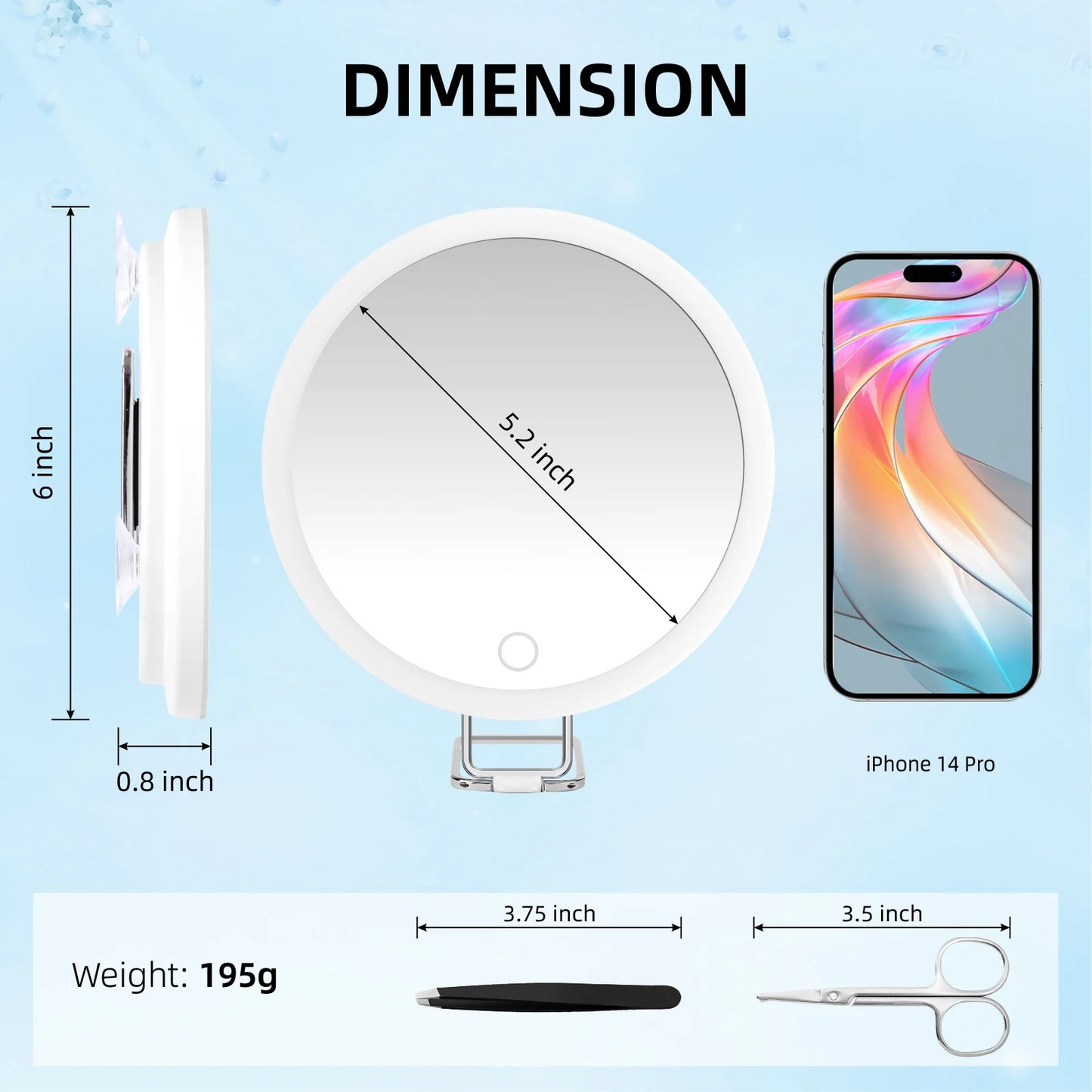 Premium LED Magnifying Mirror