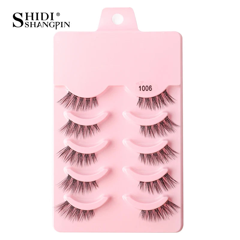 Half Eyelashes 3/5/10 Half Lashes Soft Natural Look Cat Eye Lashes Makeup Tool Extension Fluffy Faux Cils maquiagem Half Lashes