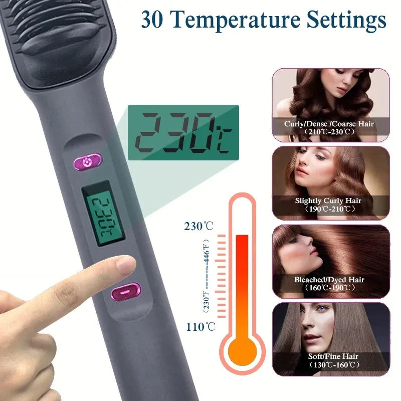 Electric Hot Comb Multifunctional Hair Straightener