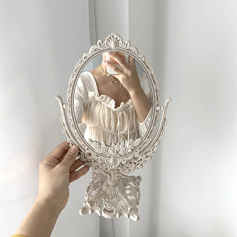 Oval Vintage Makeup Mirror