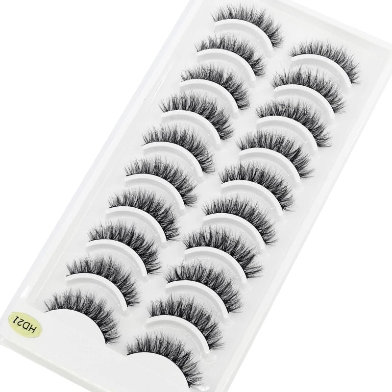 10 Pairs 3D Mink False Eyelashes