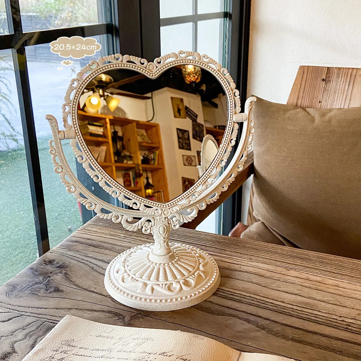 Oval Vintage Makeup Mirror