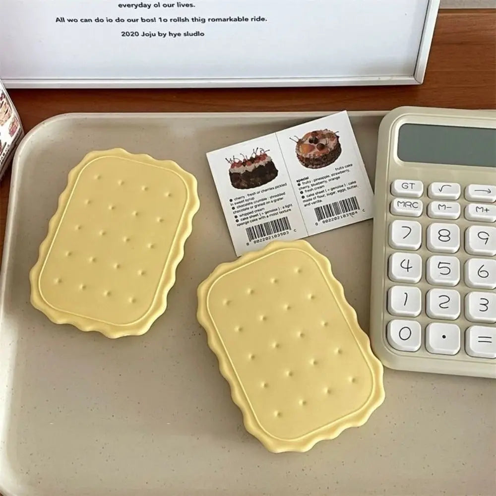 Cheese Biscuit Pocket Mirror – Adorable & Portable