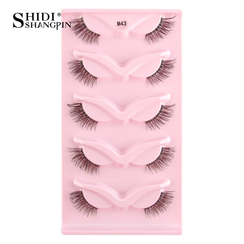 Half Eyelashes 3/5/10 Half Lashes Soft Natural Look Cat Eye Lashes Makeup Tool Extension Fluffy Faux Cils maquiagem Half Lashes