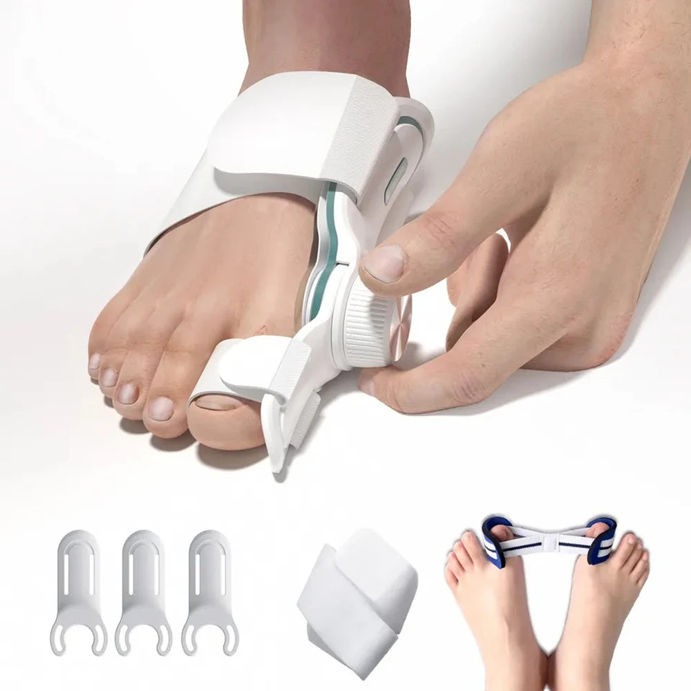 Foot Care Bunion Corrector - Orthopedic Bunion Splint for Hallux Valgus with Three-Angle Fixation Correction Straightener