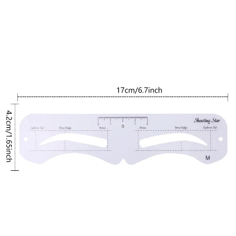 The New Fixed PVC Eyebrow Shaper Template