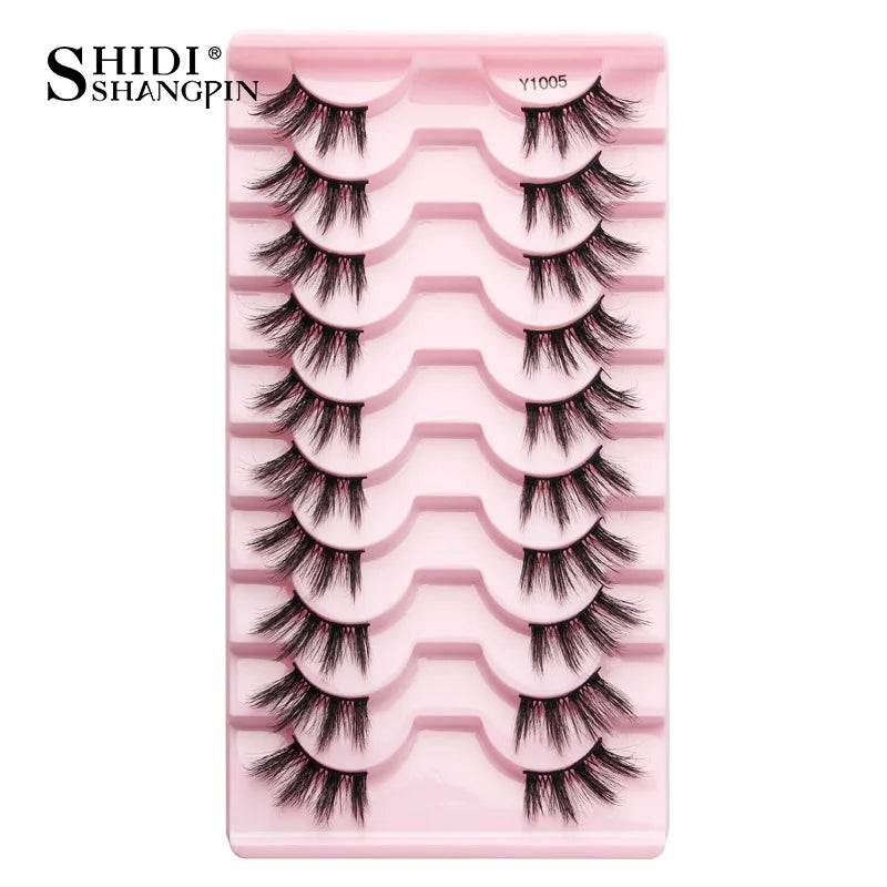 Half Eyelashes 3/5/10 Half Lashes Soft Natural Look Cat Eye Lashes Makeup Tool Extension Fluffy Faux Cils maquiagem Half Lashes