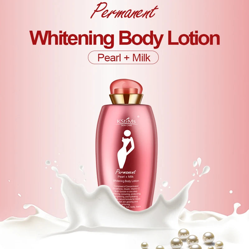 Korean Women’s Whitening Coconut Pearl Milk Body Lotion – Lightening & Brightening for Dark and Black Skin (300ml)