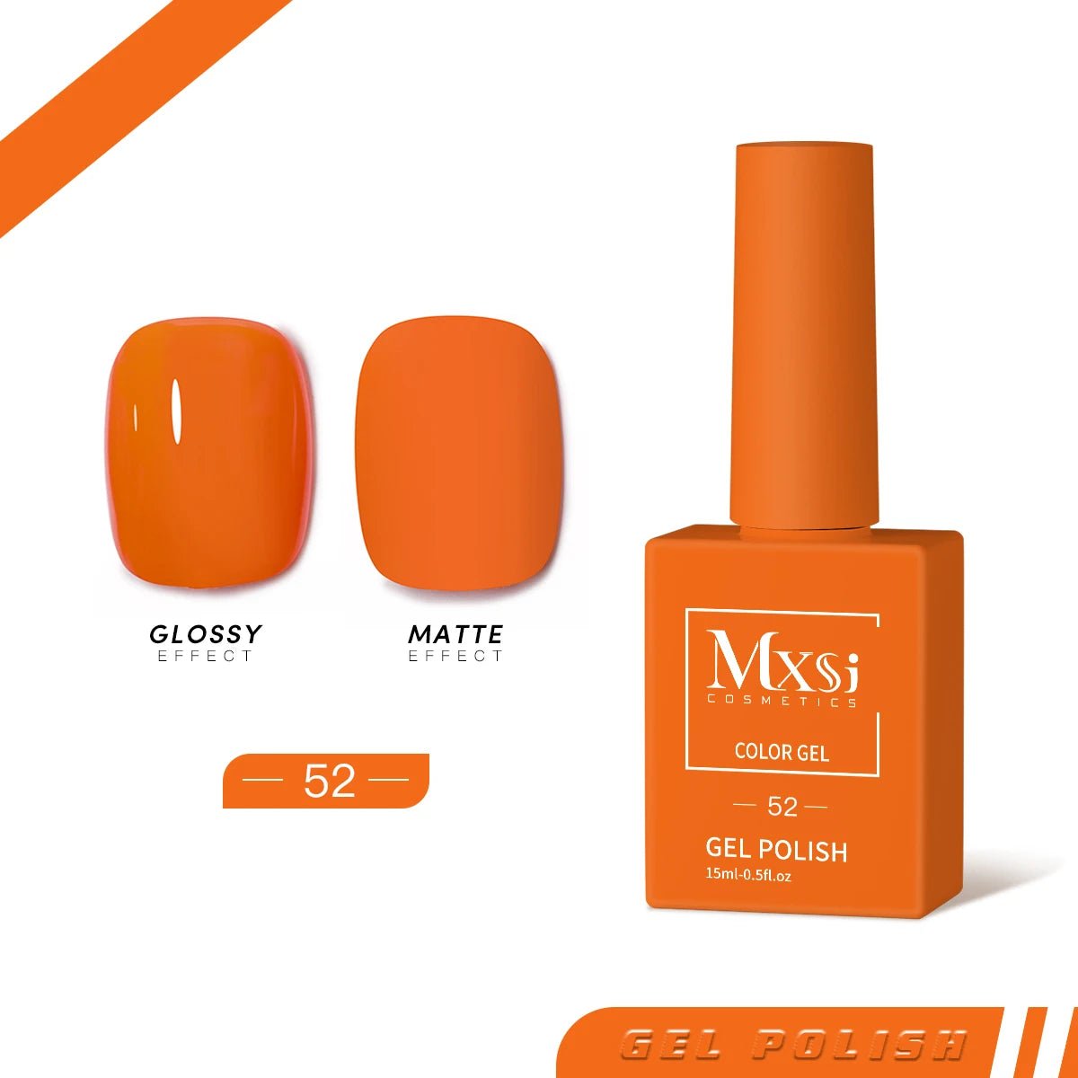 Mxsi 15ml Neon Gel Nail Polish Set - Brown, Blue, Red, Green, Nude, UV Varnish