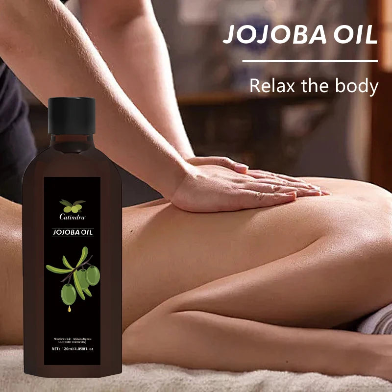 120ml Jojoba Oil – Firming, Moisturizing, and Smooth Body Care Massage Oil, Natural Organic Plant Oil for Skin