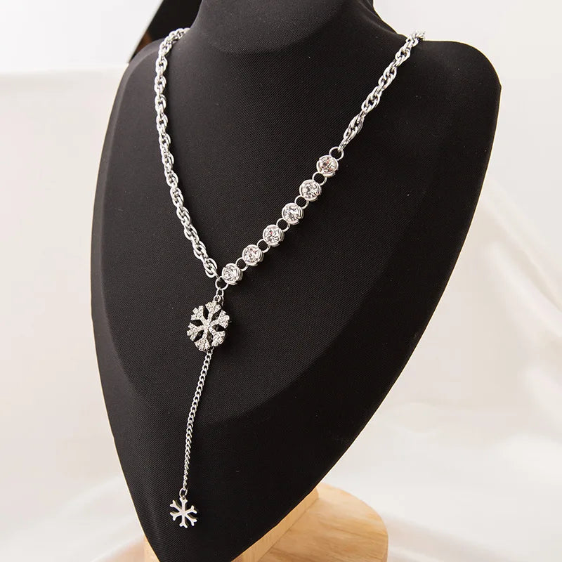 Snow Full Diamond Necklace