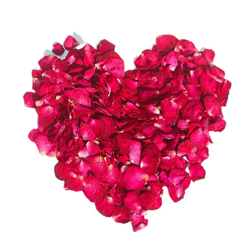 Natural Dried Rose Petals – Luxurious Floral Bath Spa for Whitening & Relaxation, Fragrant Body Massager
