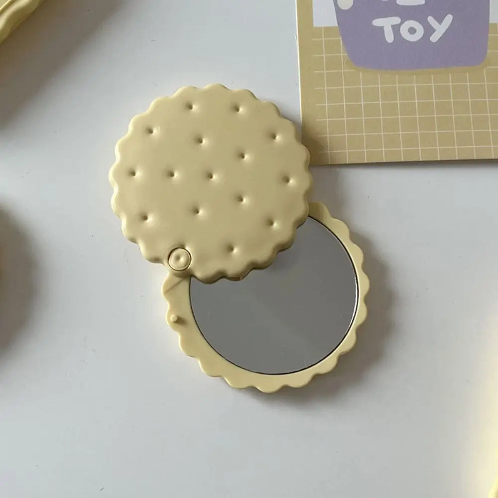 Cheese Biscuit Pocket Mirror – Adorable & Portable