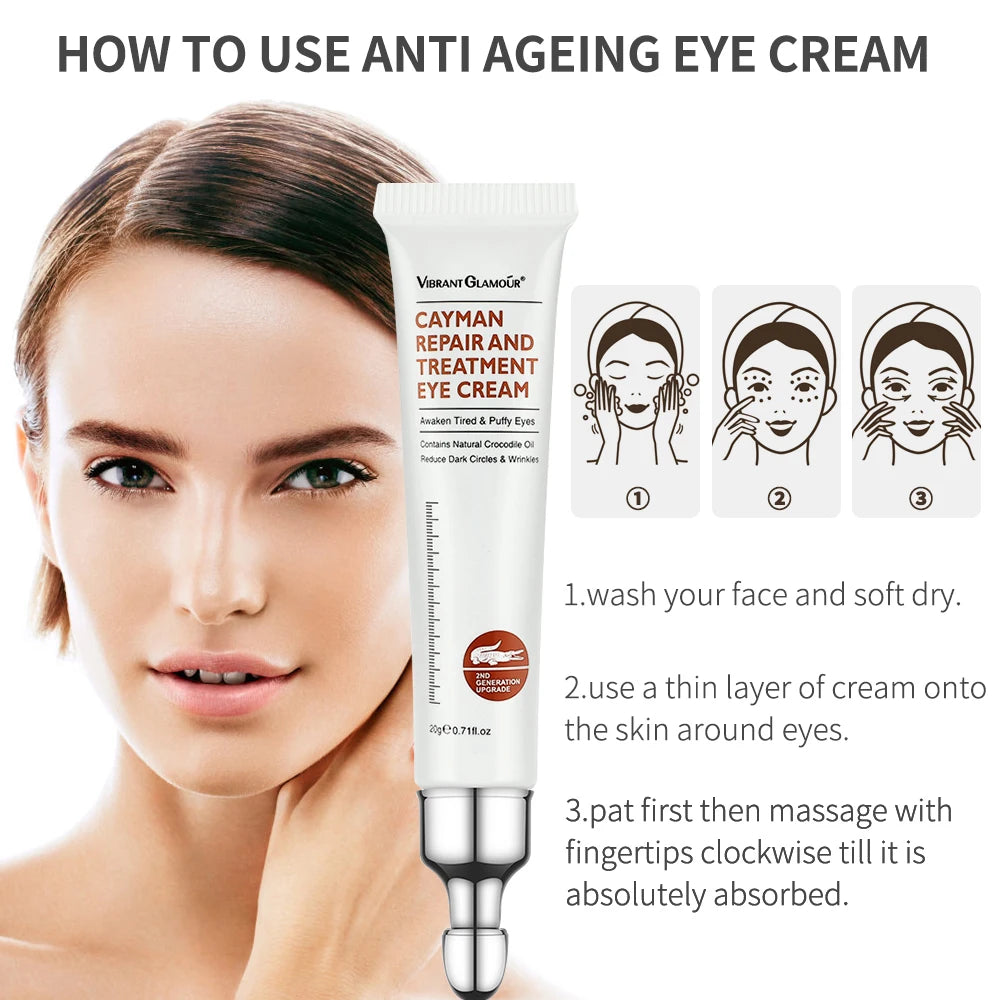 20g Peptide Collagen Eye Essence Cream for Wrinkles, Dark Circles & Puffiness Repair