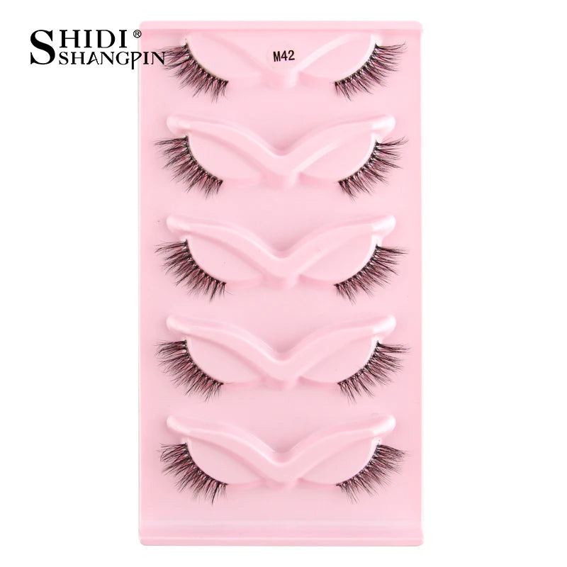 Half Eyelashes 3/5/10 Half Lashes Soft Natural Look Cat Eye Lashes Makeup Tool Extension Fluffy Faux Cils maquiagem Half Lashes