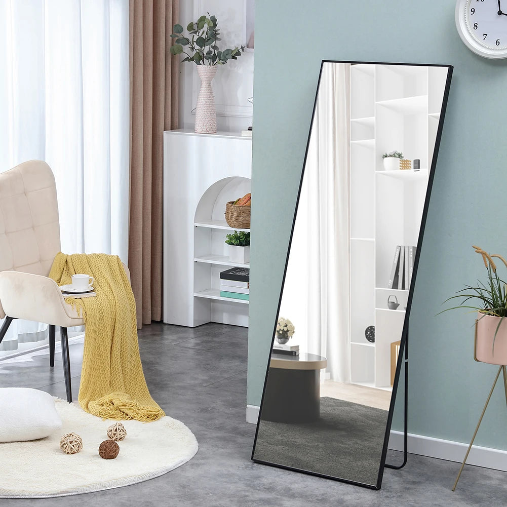 Solid Wood Frame Full-Length Mirror