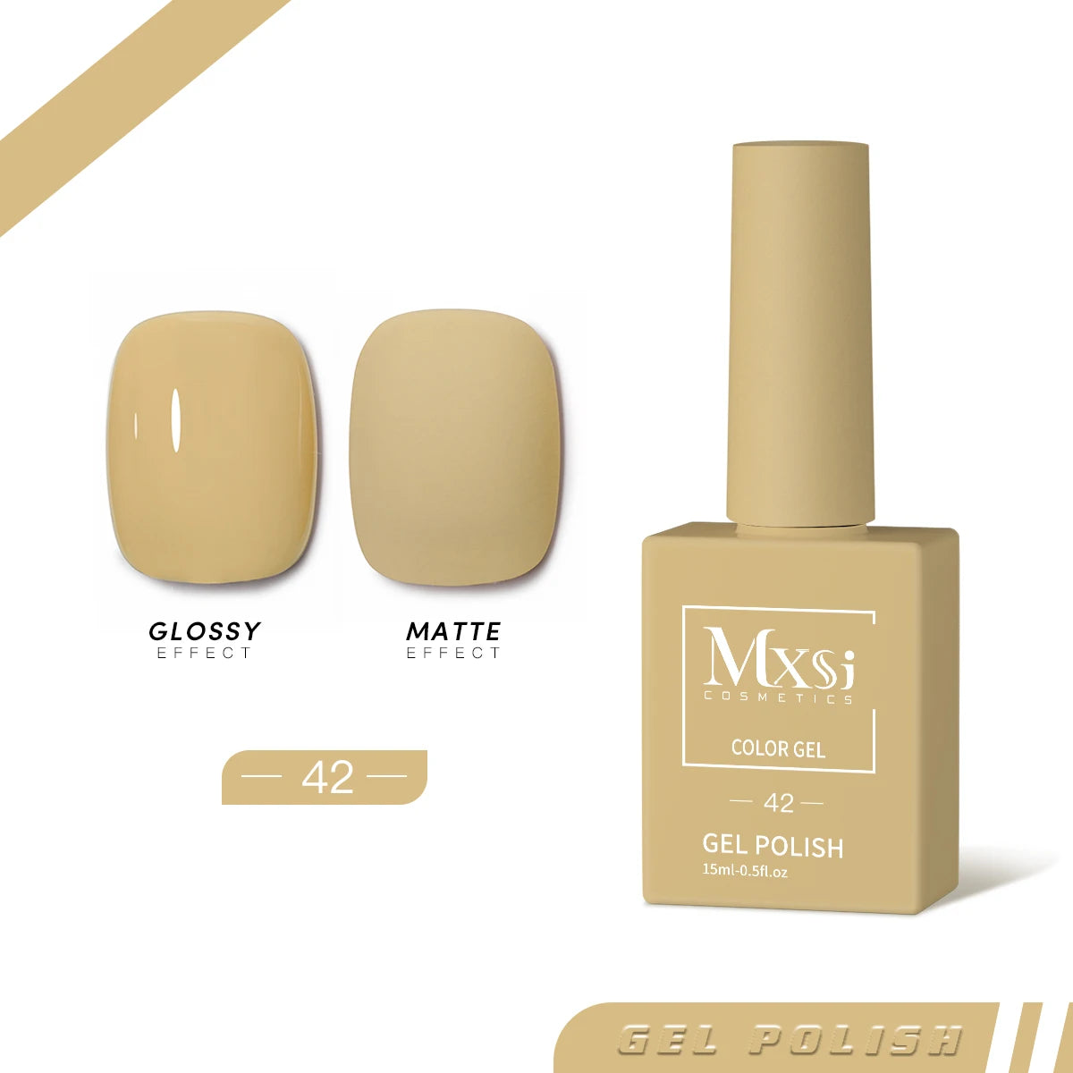 Mxsi 15ml Neon Gel Nail Polish Set - Brown, Blue, Red, Green, Nude, UV Varnish