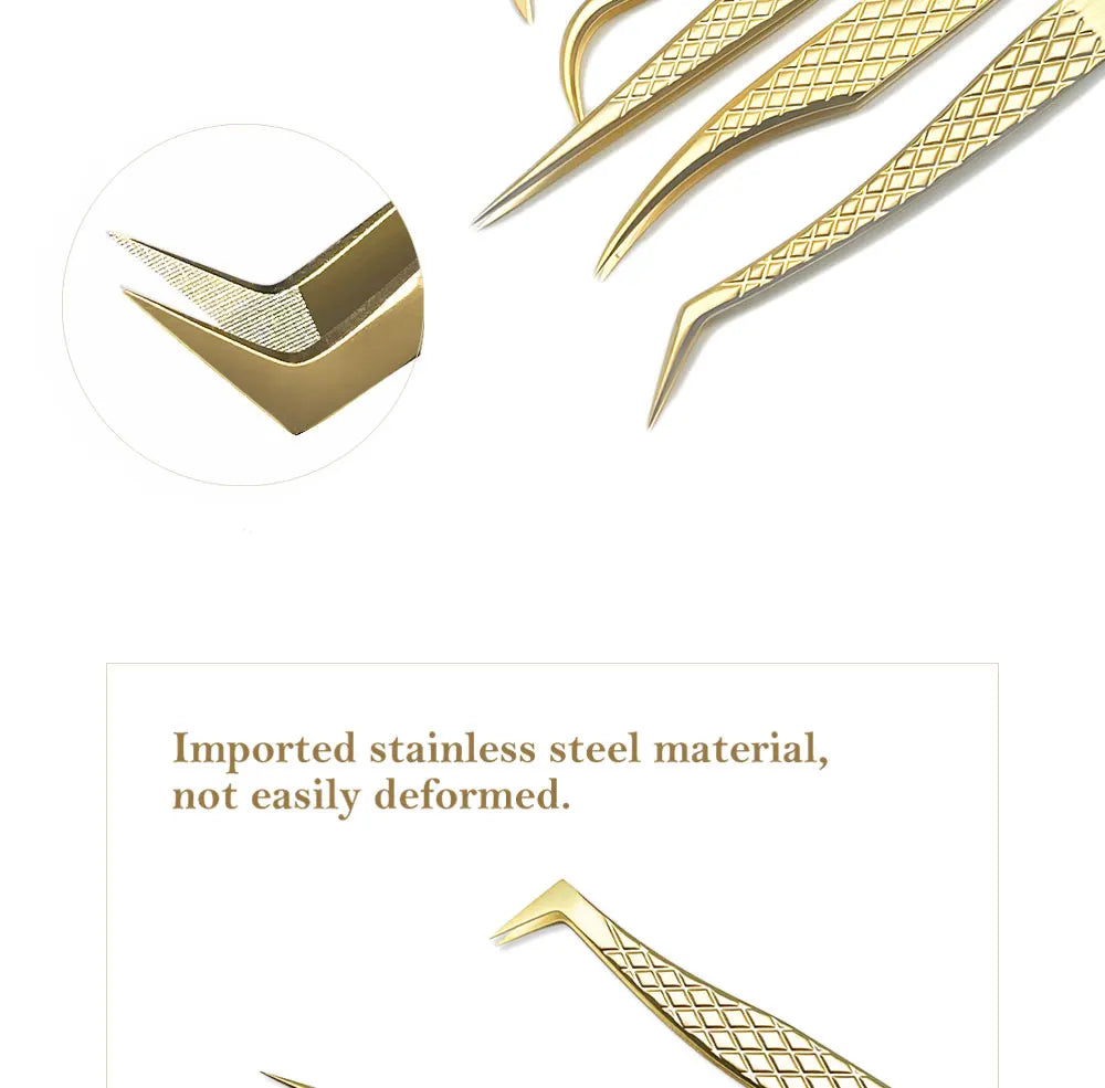 Anti-slip Eyelash Extension Tweezers