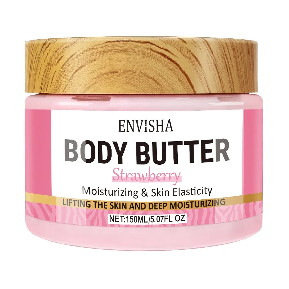 Skin Care Strawberry Body Butter Lotion – Whitening, Deeply Moisturizing, Brightening, Melanin Removal, Elasticity & Lifting Cream