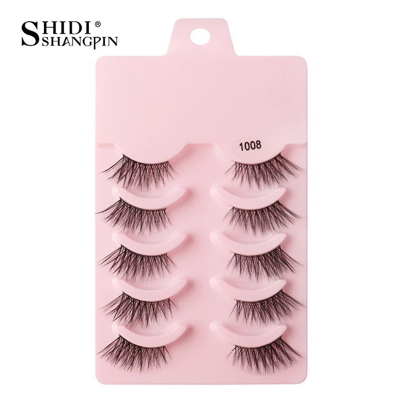 Half Eyelashes 3/5/10 Half Lashes Soft Natural Look Cat Eye Lashes Makeup Tool Extension Fluffy Faux Cils maquiagem Half Lashes