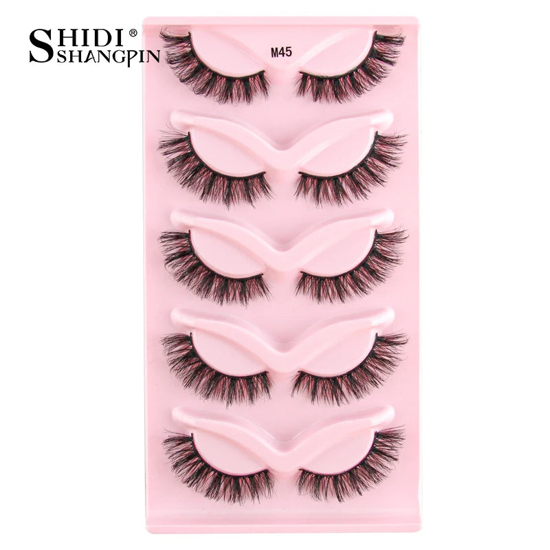 Half Eyelashes 3/5/10 Half Lashes Soft Natural Look Cat Eye Lashes Makeup Tool Extension Fluffy Faux Cils maquiagem Half Lashes