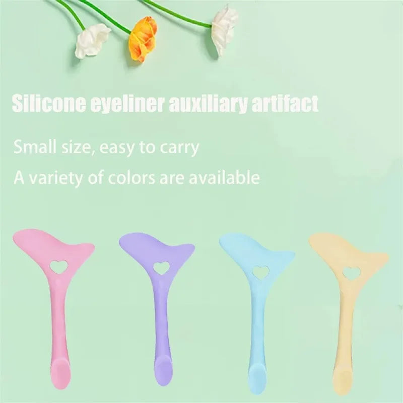 Reusable Silicone Eyeliner & Lipstick Stencils – Multi-Functional Wing Tips & Makeup Aid Tools