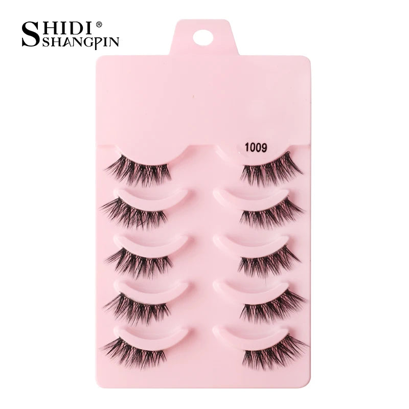 Half Eyelashes 3/5/10 Half Lashes Soft Natural Look Cat Eye Lashes Makeup Tool Extension Fluffy Faux Cils maquiagem Half Lashes