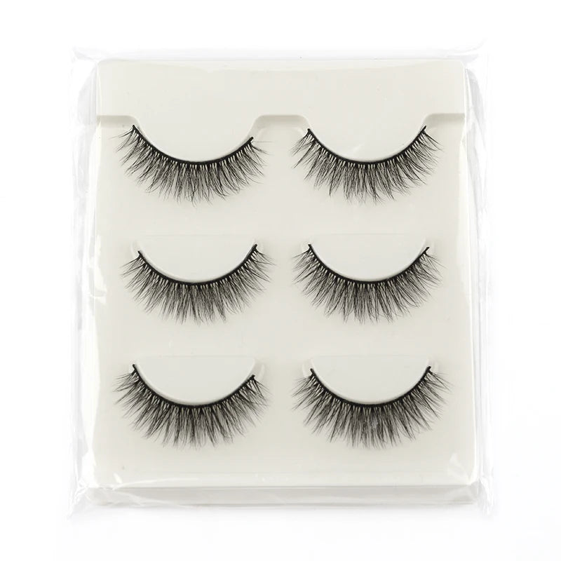 Half Eyelashes 3/5/10 Half Lashes Soft Natural Look Cat Eye Lashes Makeup Tool Extension Fluffy Faux Cils maquiagem Half Lashes