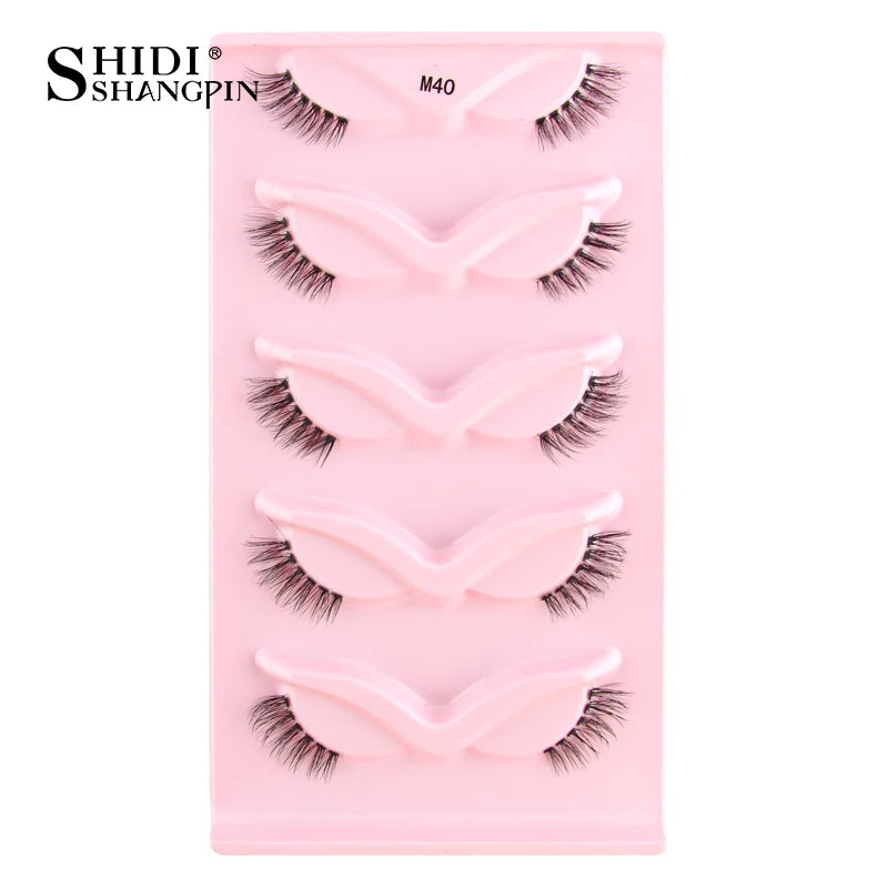 Half Eyelashes 3/5/10 Half Lashes Soft Natural Look Cat Eye Lashes Makeup Tool Extension Fluffy Faux Cils maquiagem Half Lashes