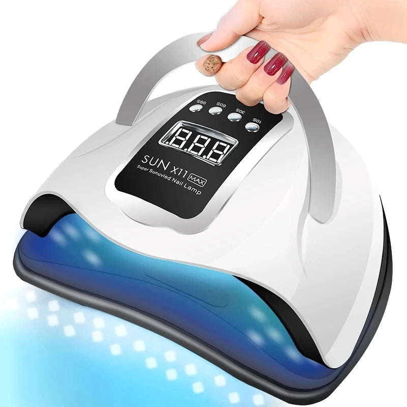 Gel Nail Polish Set Poly Nail Gel Kit with Nail Lamp – Semi-Permanent Varnish & Professional Manicure Tools