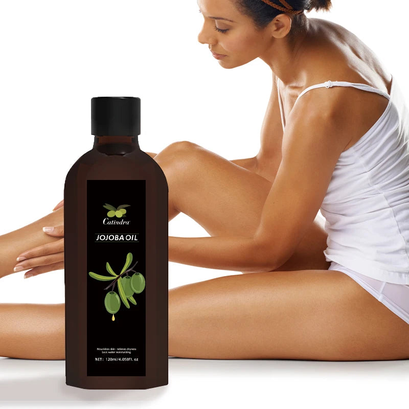 120ml Jojoba Oil – Firming, Moisturizing, and Smooth Body Care Massage Oil, Natural Organic Plant Oil for Skin