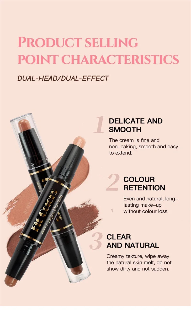 Double-ended Dual-purpose High-light & Contour Stick