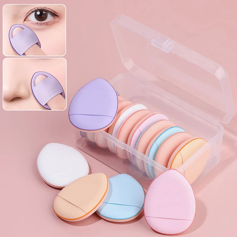 10Pcs Mini Finger Puff Foundation Applicators