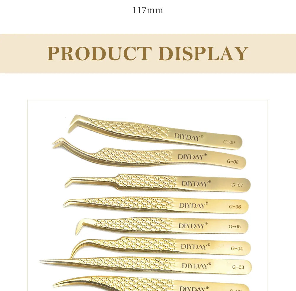 Anti-slip Eyelash Extension Tweezers