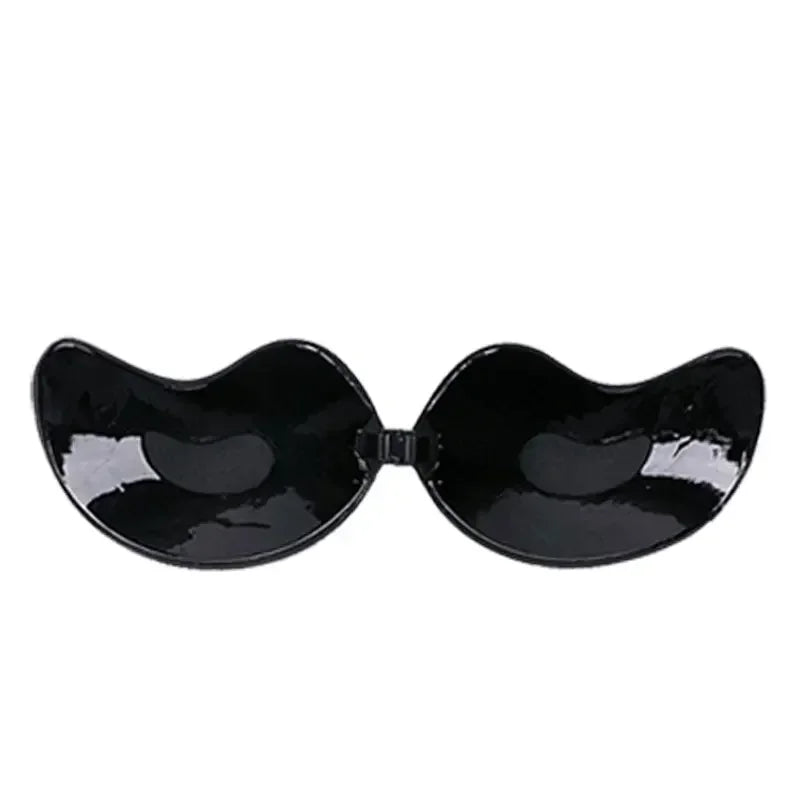 1/2Pcs Sexy Invisible Push-Up Self-Adhesive Silicone Bra – Backless & Strapless with Front Closure