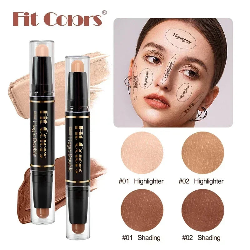 Double-ended Dual-purpose High-light & Contour Stick
