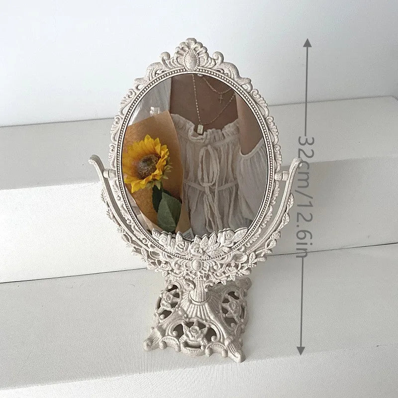 Oval Vintage Makeup Mirror